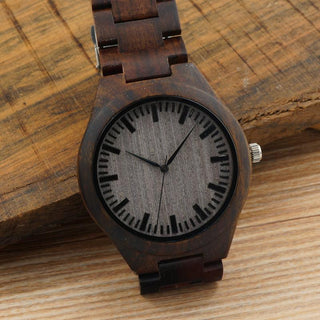 Black Wood Wristwatch